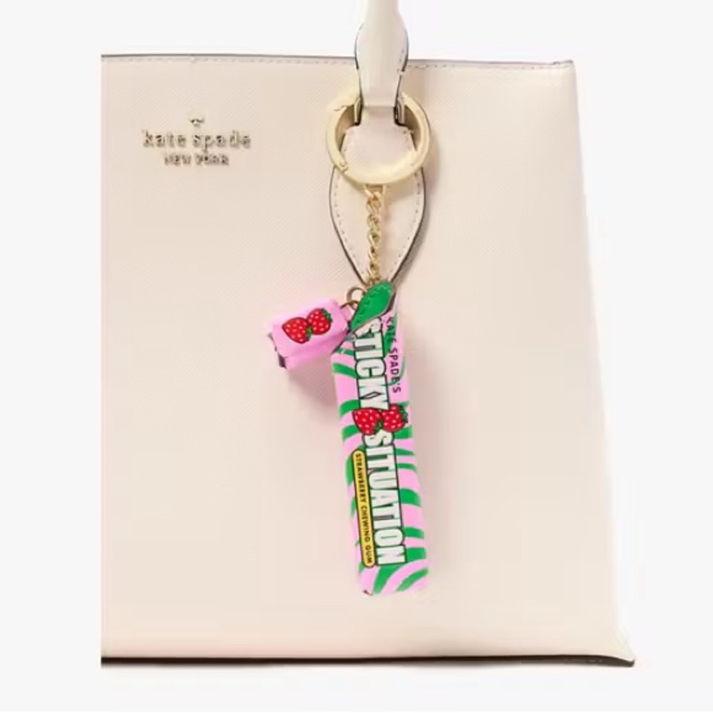 KATE SPADE Bubble Gum Keychain/Bag Charm